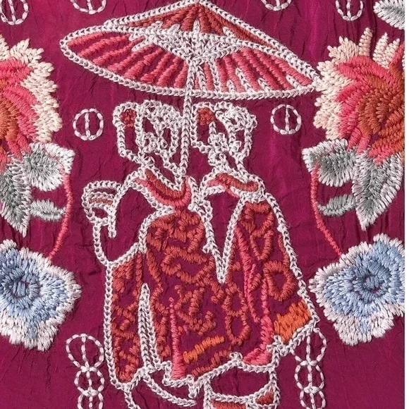 Johnny Was Hamayu Embroidered Blouse NWT - Picture 4 of 12